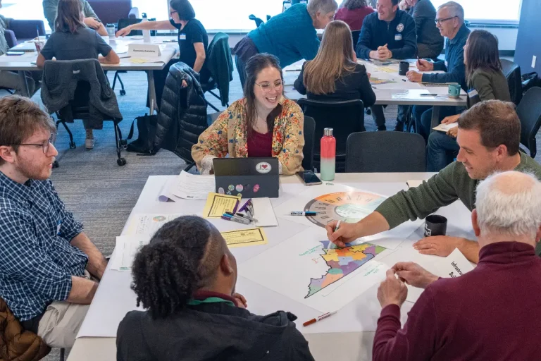 April 8, 2025 RVCA Priority-Setting Meeting at the JMU Collabratory, Innovation Square, Harrisonburg, VA. Photo: JMU/Rachel Holderman.